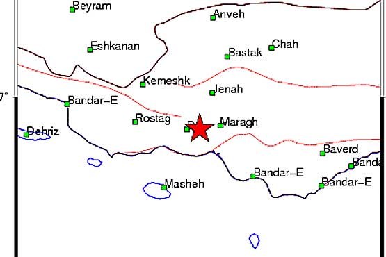 زلزله‌ 4.7 ریشتری در  بندر «چارک» هرمزگان