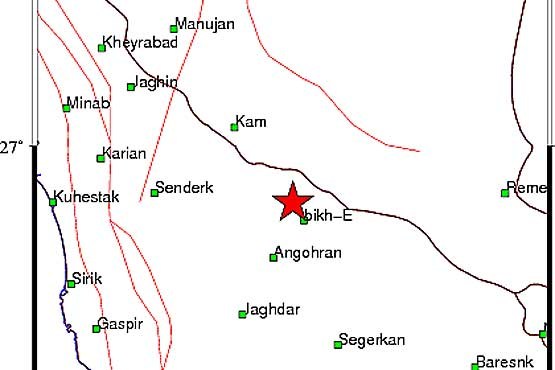 زلزله 4.5 ریشتری گوهران را لرزاند