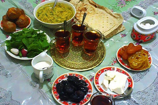 تغذیه مناسب افطار