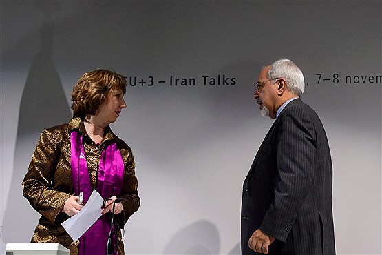 نشست خبری مشترک مسئول سیاست خارجه اتحادیه اروپا و وزیر امور خارجه ایران