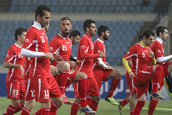 تمرین تیم ملی فوتبال ایران قبل از دیدار با لبنان