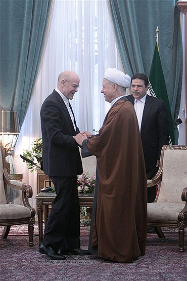 دیدار دبیرکل مجمع جهانی ادیان برای صلح با هاشمی رفسنجانی