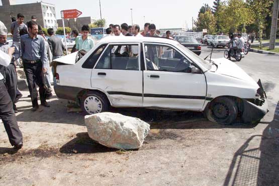 برخورد مرگبار خودروی پراید با خاور