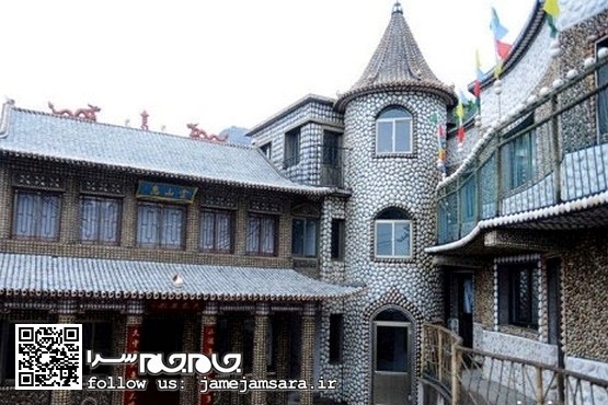 تزئین جالب خانه با میلیون‌ها صدف [عکس]