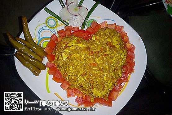 طرز تهیه و تزئین میرزا قاسمی [تصویر]