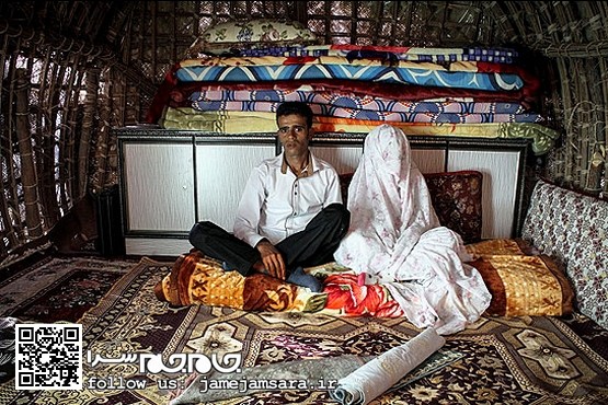 ساده و بی‌آلایش: آیین عروسی در چادر و کپر [مجموعه‌عکس]