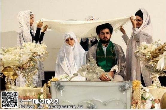 لحظاتی از جشن ازدواج طلاب [مجموعه‌عکس]