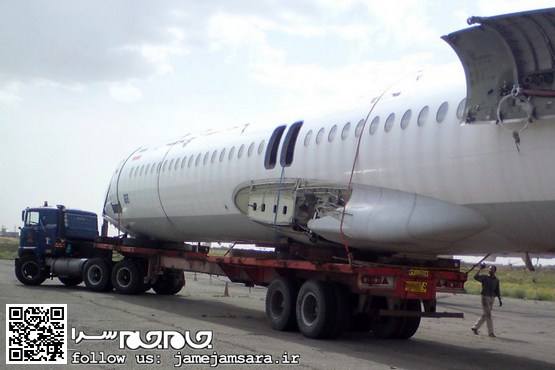 حمل و نقل هواپیماهای ایران با تریلی [عکس]