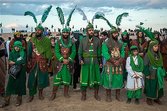 حرکت نمادین کاروان کربلا در نوش آباد