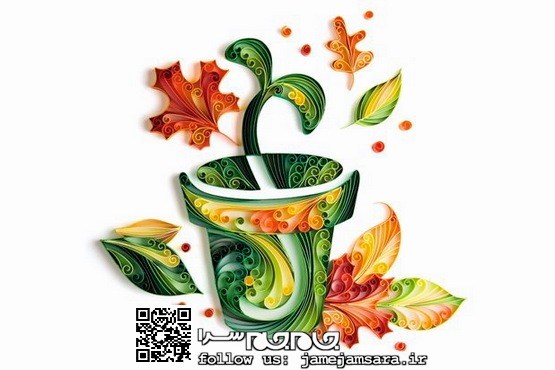 تابلوهایی تماشایی از کاغذ و روبان رنگی [مجموعه‌عکس]