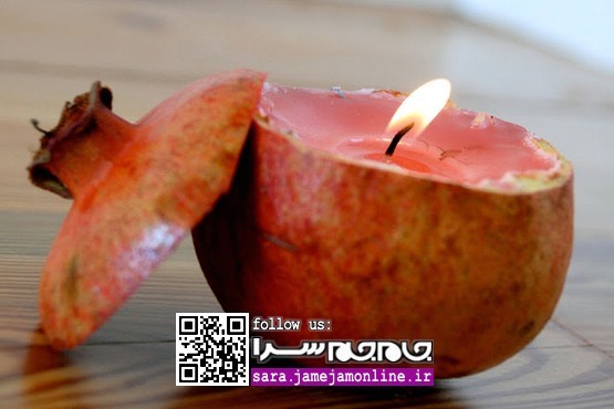 آموزش ساخت شمع خانگی با پوست انار [+عکس]