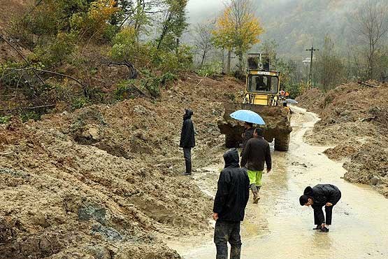 یک کشته در سیل و رانش زمین در رامسر