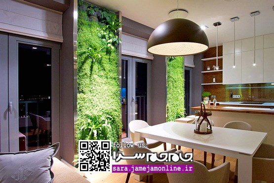 باغچه‌های عمودی در دکوراسیون داخلی [مجموعه عکس]