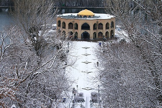 بارش برف در ائل گلی تبریز