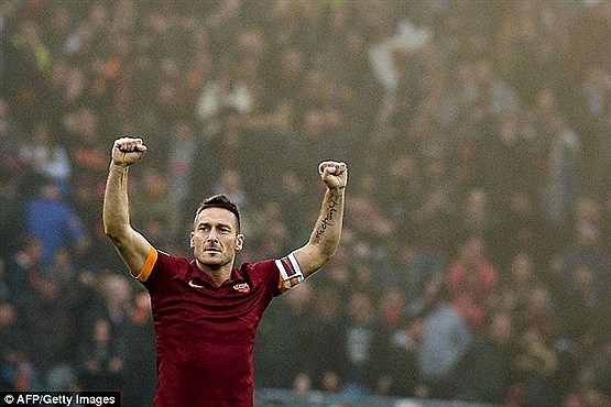 شادی گل بی نظیر فرانچسکو توتی +[مجموعه عکس]