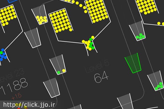بازی موبایل: 100 توپ و تلاش شما برای پر کردن فنجان‌ها