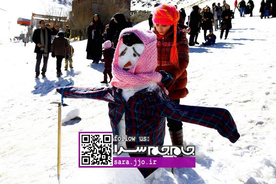 جشنواره ساخت آدم برفی در همدان [مجموعه عکس]