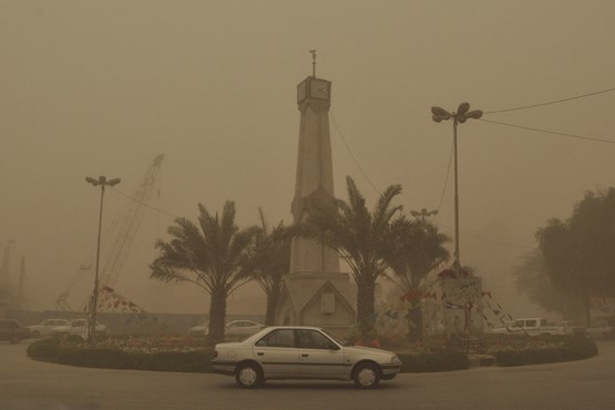 کاهش گردوغبار در جنوب غرب کشور