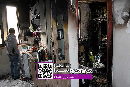 آتش خفته، در اتاق خواب بیدار شد [+عکس]