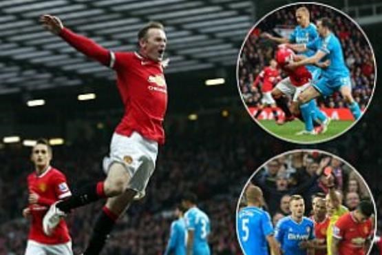 پیروزی منچستریونایتد با درخشش کاپیتان رونی +[مجموعه عکس]