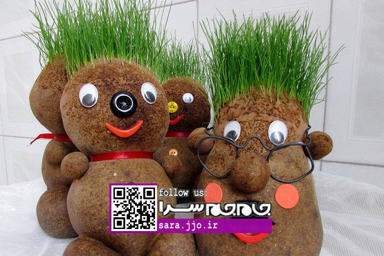 آموزش درست کردن سبزه عروسکی برای عید نوروز [+عکس]