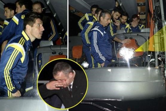 حمله مسلحانه به اتوبوس تیم فنرباغچه ترکیه +[مجموعه عکس]