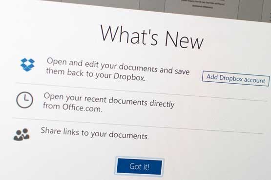 امکان ویرایش فایل‌های مایکروسافت در دراپ باکس