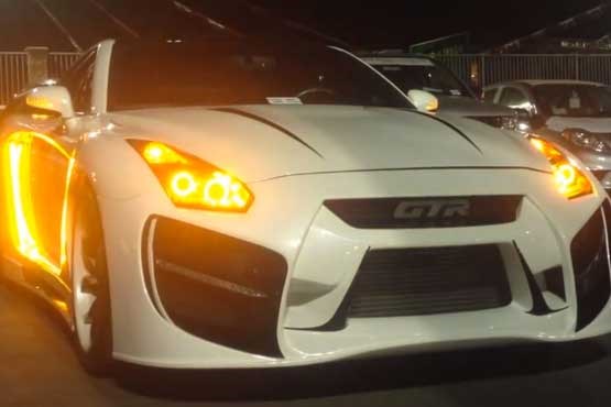 کیت بدنه عجیب برای نیسان GT-R  + فیلم + عکس