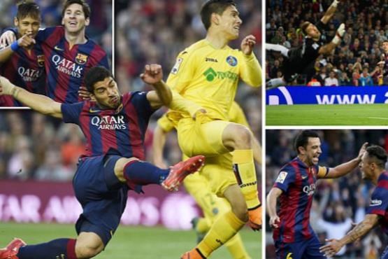 بارسلونا با 6 گل از روی ختافه رد شد+[مجموعه عکس]