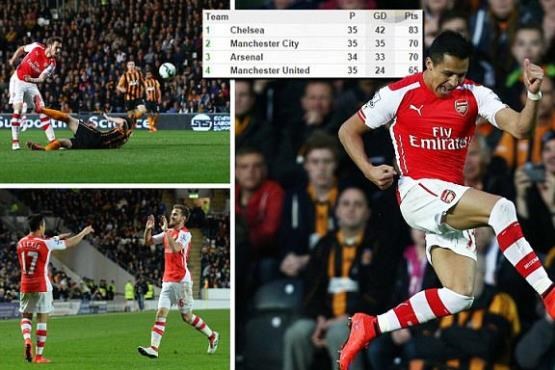 پیروزی توپچی ها با کمک آلکسیس و آرون +[مجموعه عکس]