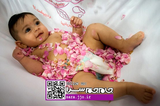 آیین سنتی گل غلتان نوزادان در دامغان [عکس]