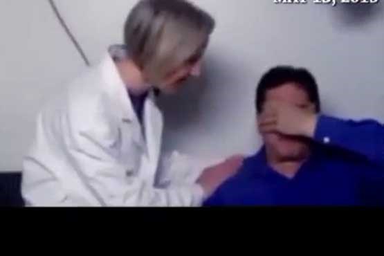 مرد نابینا برای اولین بار خانواده‌اش را دید + فیلم