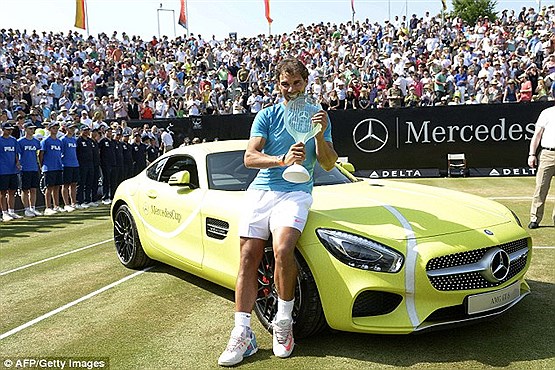 بنز خوشرنگ کاپ مرسدس به رافائل نادال رسید +[مجموعه عکس]