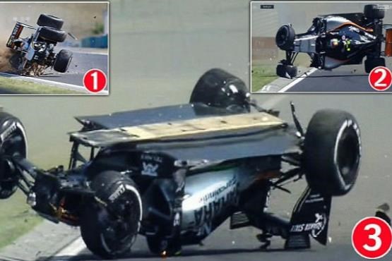 تصادف شدید در رقابت های گرند پریکس مجارستان +[مجموعه عکس]