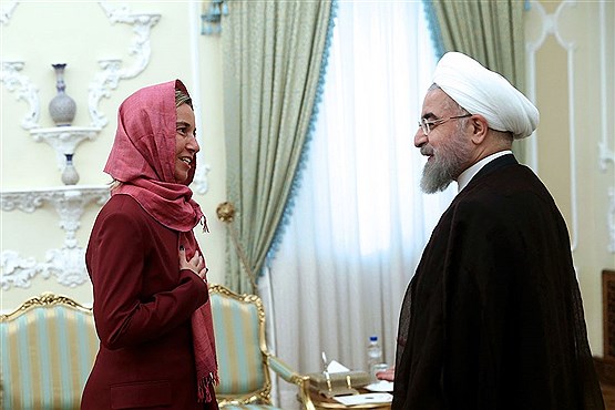 دیدار موگرینی با رییس جمهور