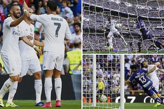 پیروزی یک گله رئال مادرید مقابل گرانادا +[مجموعه عکس]