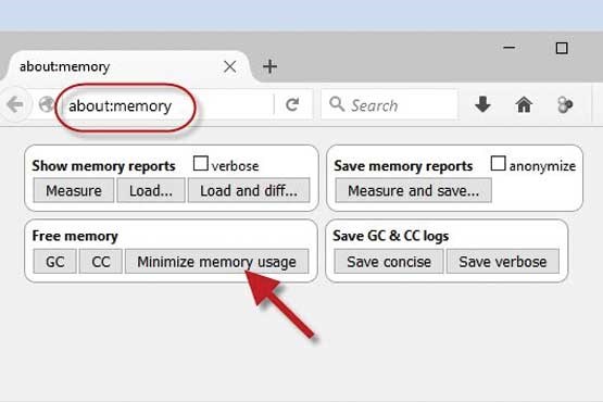 آزادسازی حافظه اشغال شده توسط فایرفاکس