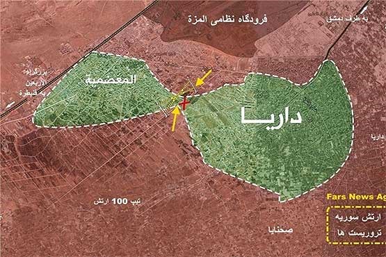 پیشروی ارتش سوریه در ریف دمشق