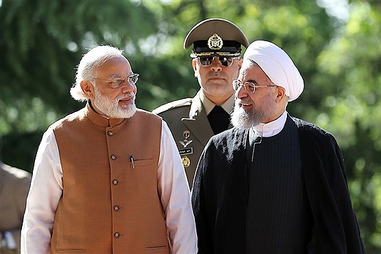 استقبال رسمی روحانی از نخست وزیر هند