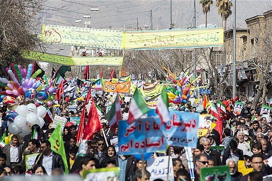 راهپیمایی 22 بهمن در شیراز