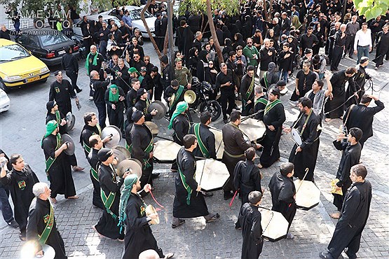 مراسم عزاداری تاسوعای حسینی در بازار تهران