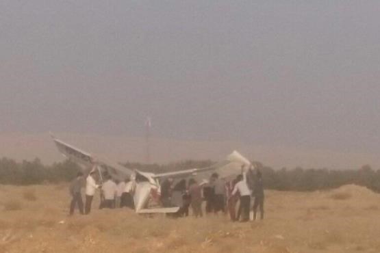 سقوط هواپیمای سبک در گلبهار
