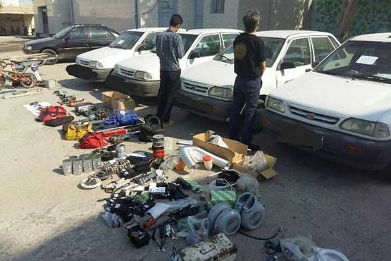 انهدام باند سارقان لوازم داخلی خودرو در غرب تهران