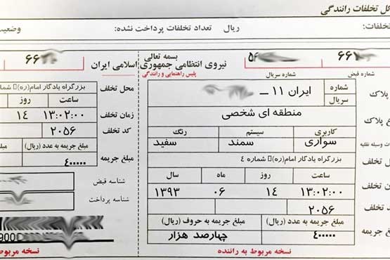 درآمد ۳۰۰۰میلیارد تومانی دولت از جرائم رانندگی