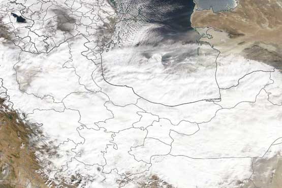 عکس ناسا از ایران برفی