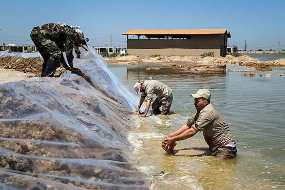 شهر دارخوین خوزستان بار دیگر در تهدید سیلاب قرار گرفت