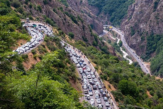 جاده چالوس عصر جمعه یکطرفه می‌شود