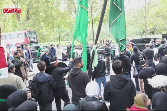 فیلم | مراسم پیاده روی و عزاداری اربعین در خیابان های لندن