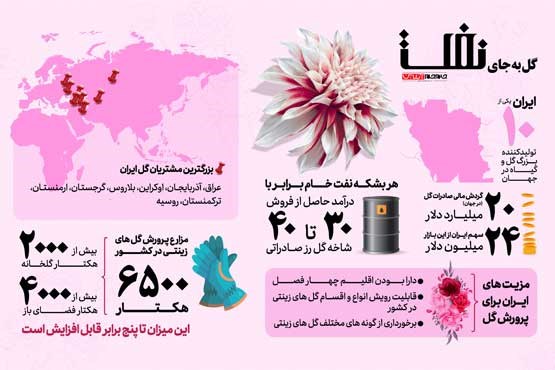 اینفوگرافیک | گل به جای نفت