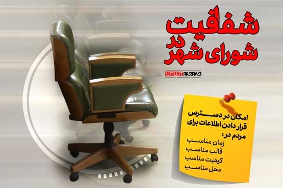 اینفوگرافیک | شفافیت در شورای شهر